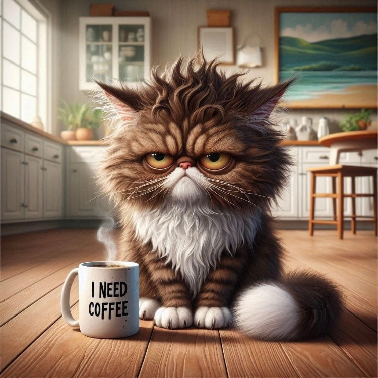 Grumpy Coffee Cats Magnet Collection