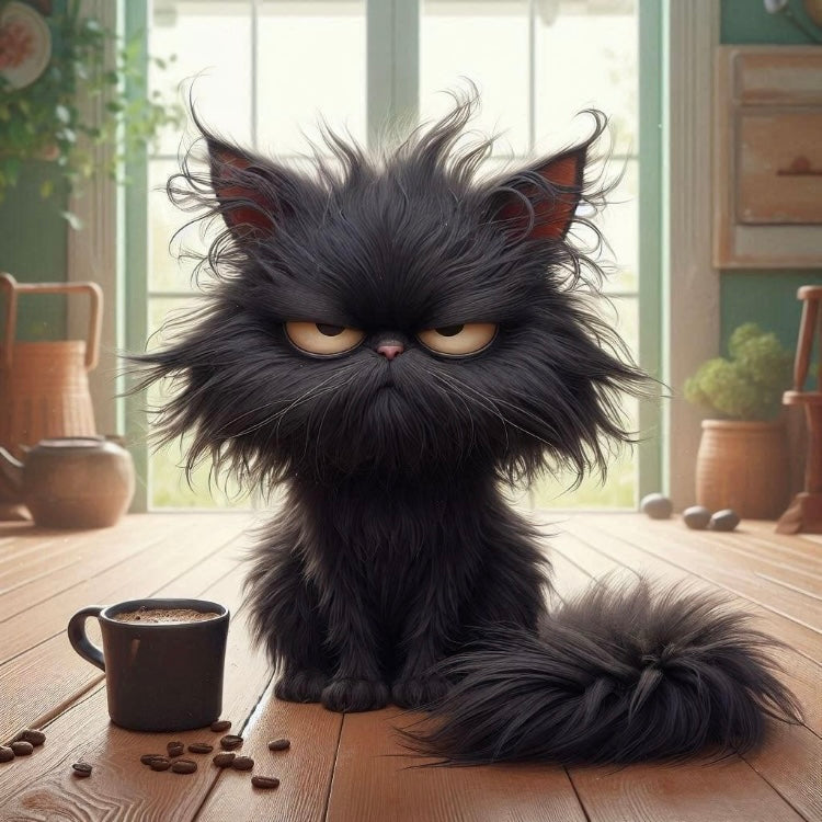 Grumpy Coffee Cats Magnet Collection
