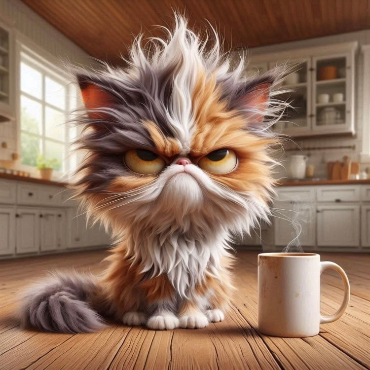 Grumpy Coffee Cats Magnet Collection
