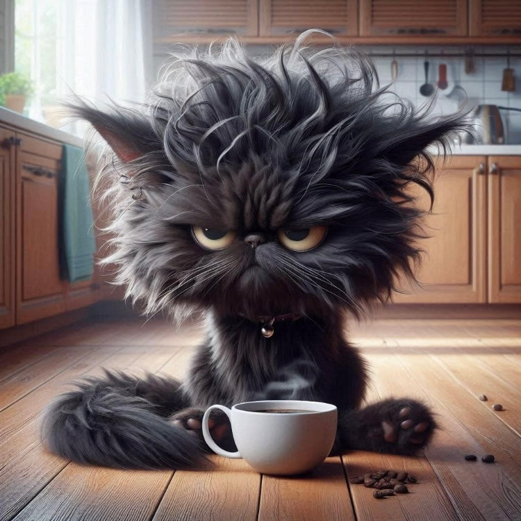 Grumpy Coffee Cats Magnet Collection