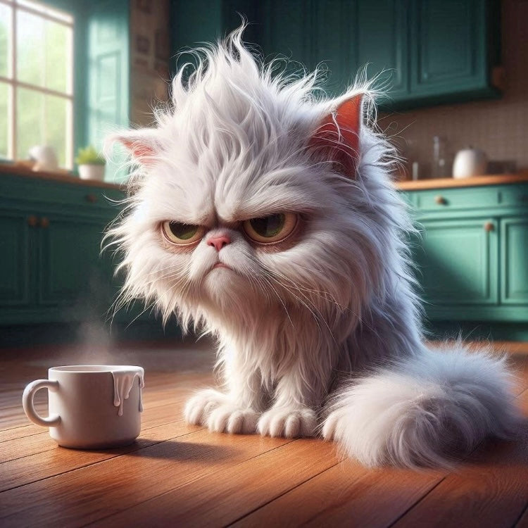 Grumpy Coffee Cats Magnet Collection