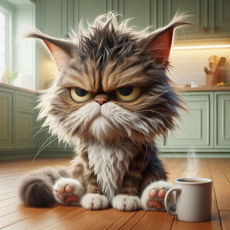 Grumpy Coffee Cats Magnet Collection