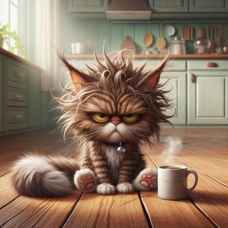 Grumpy Coffee Cats Magnet Collection