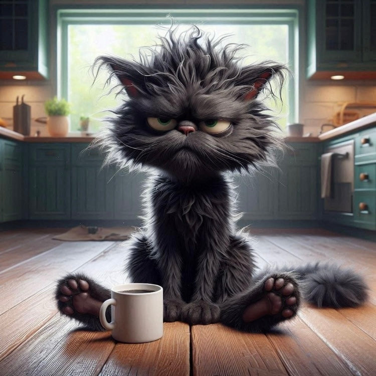 Grumpy Coffee Cats Magnet Collection