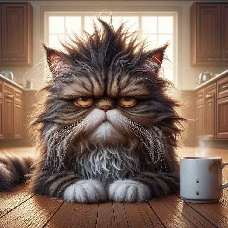 Grumpy Coffee Cats Magnet Collection