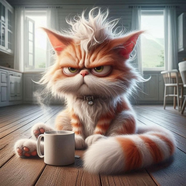 Grumpy Coffee Cats Magnet Collection