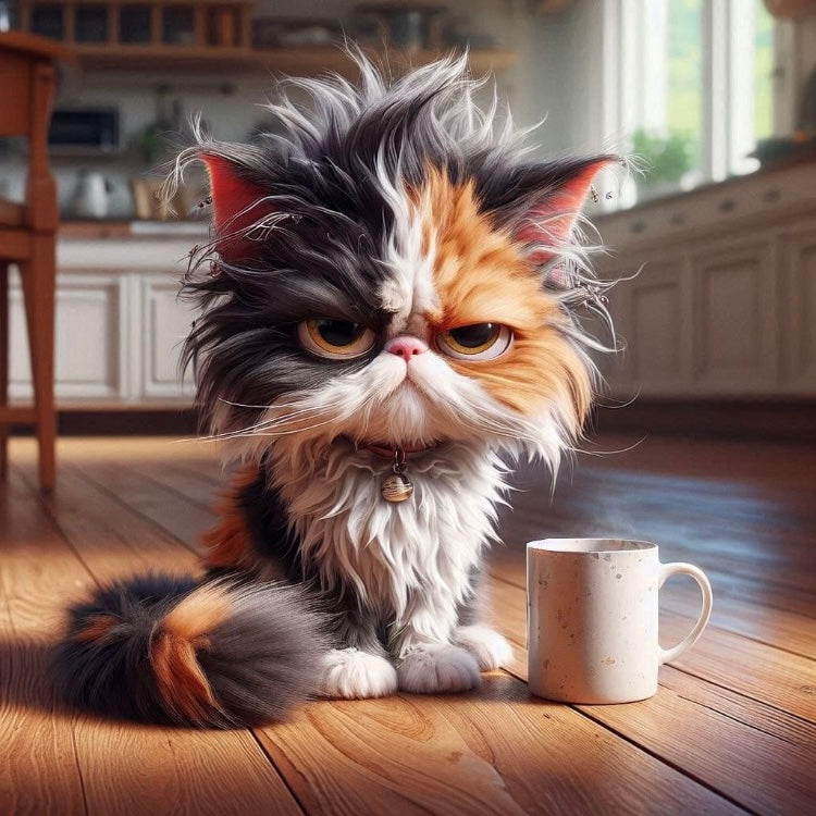 Grumpy Coffee Cats Magnet Collection