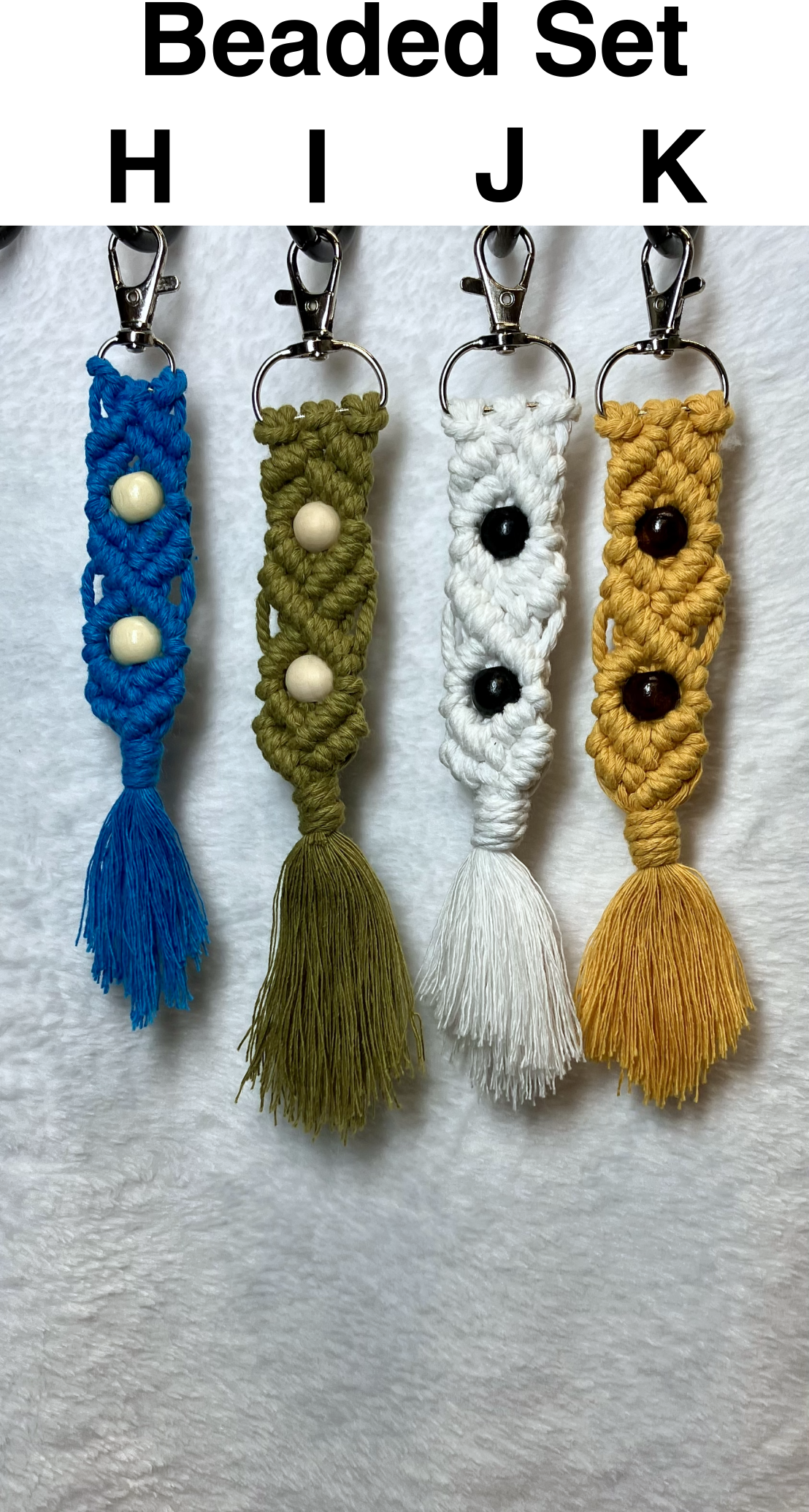 Macramé Keychains (Beaded) – Buy 2, Get 1 Free! 🎁