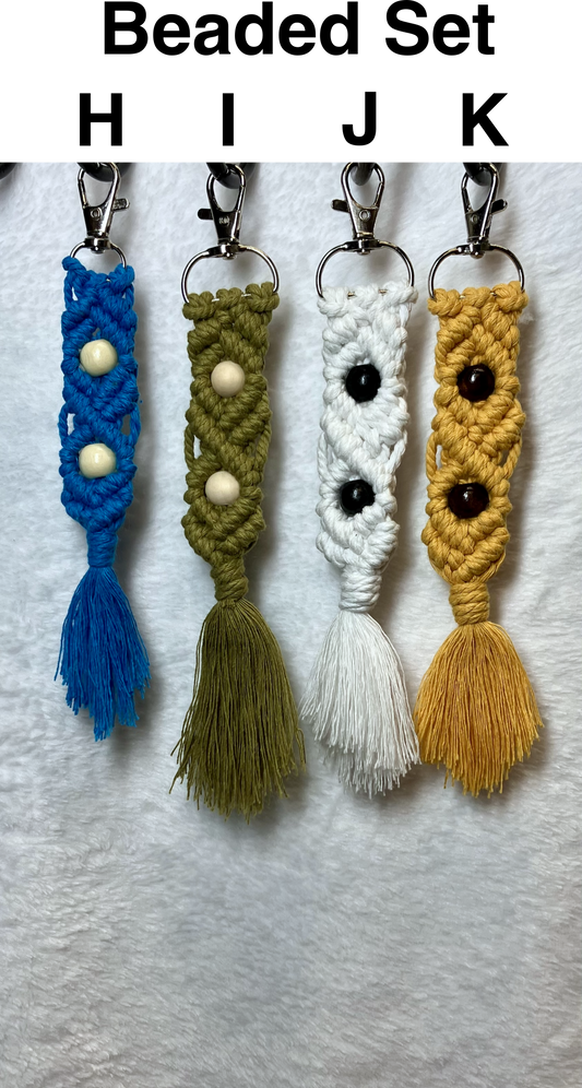 Macramé Keychains (Beaded) – Buy 2, Get 1 Free! 🎁