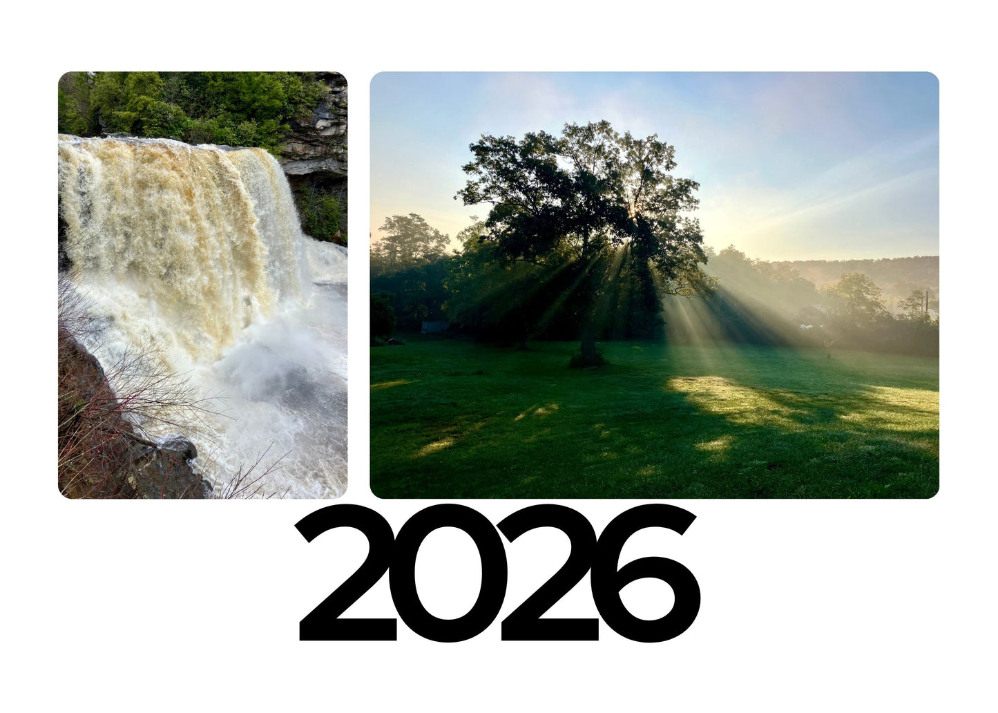Custom Photo Desktop Calendar – 2026