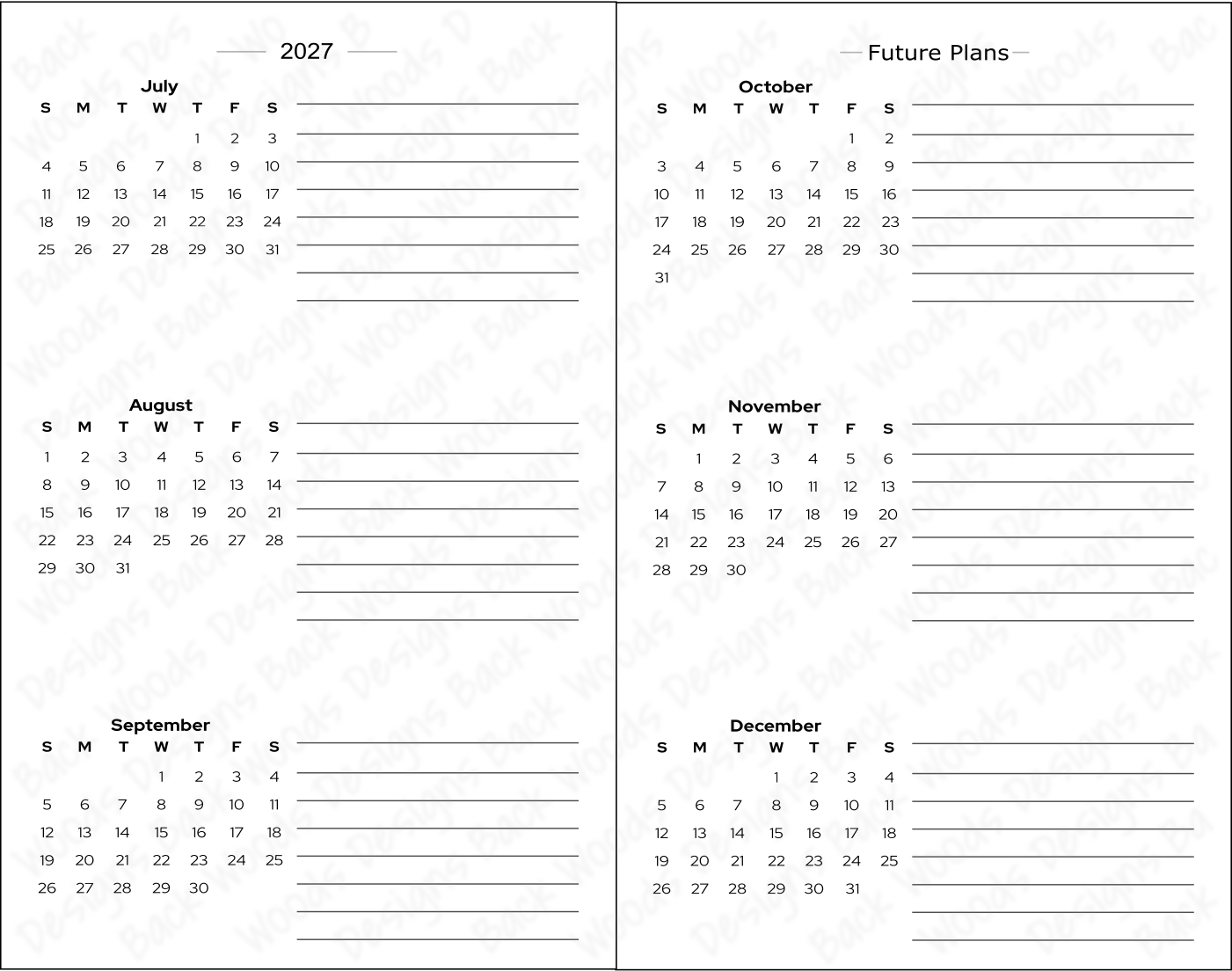 Pocket Calendar 2026-2027