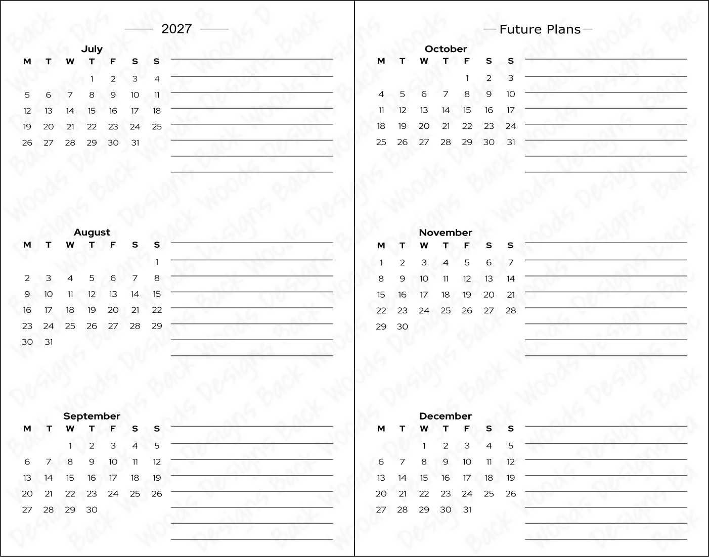 Pocket Calendar 2026-2027