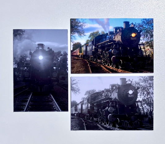 Reading Railroad Steam Engine Photo Magnet Collection – Historic Train Photography