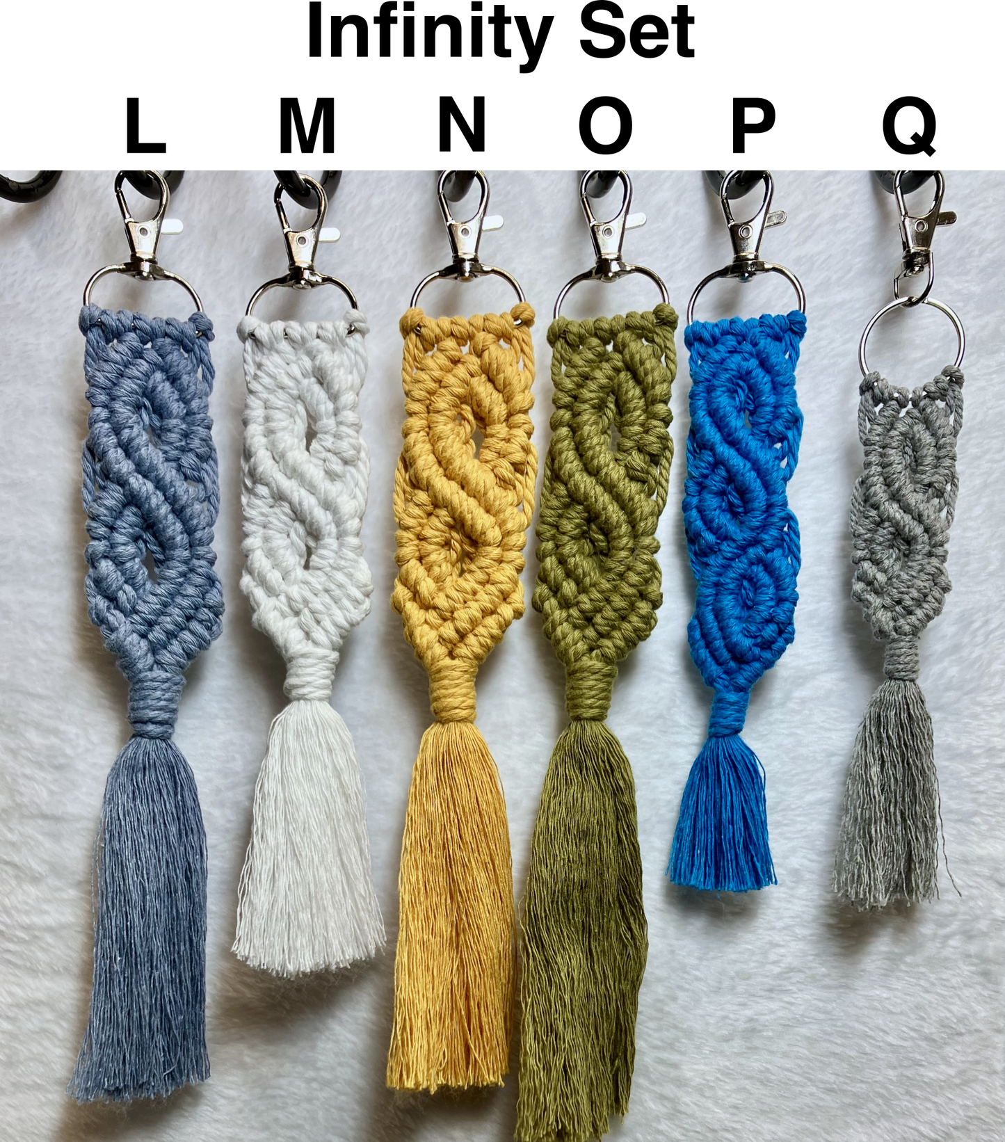 Macramé Keychains (Infinity) – Buy 2, Get 1 Free! 🎁