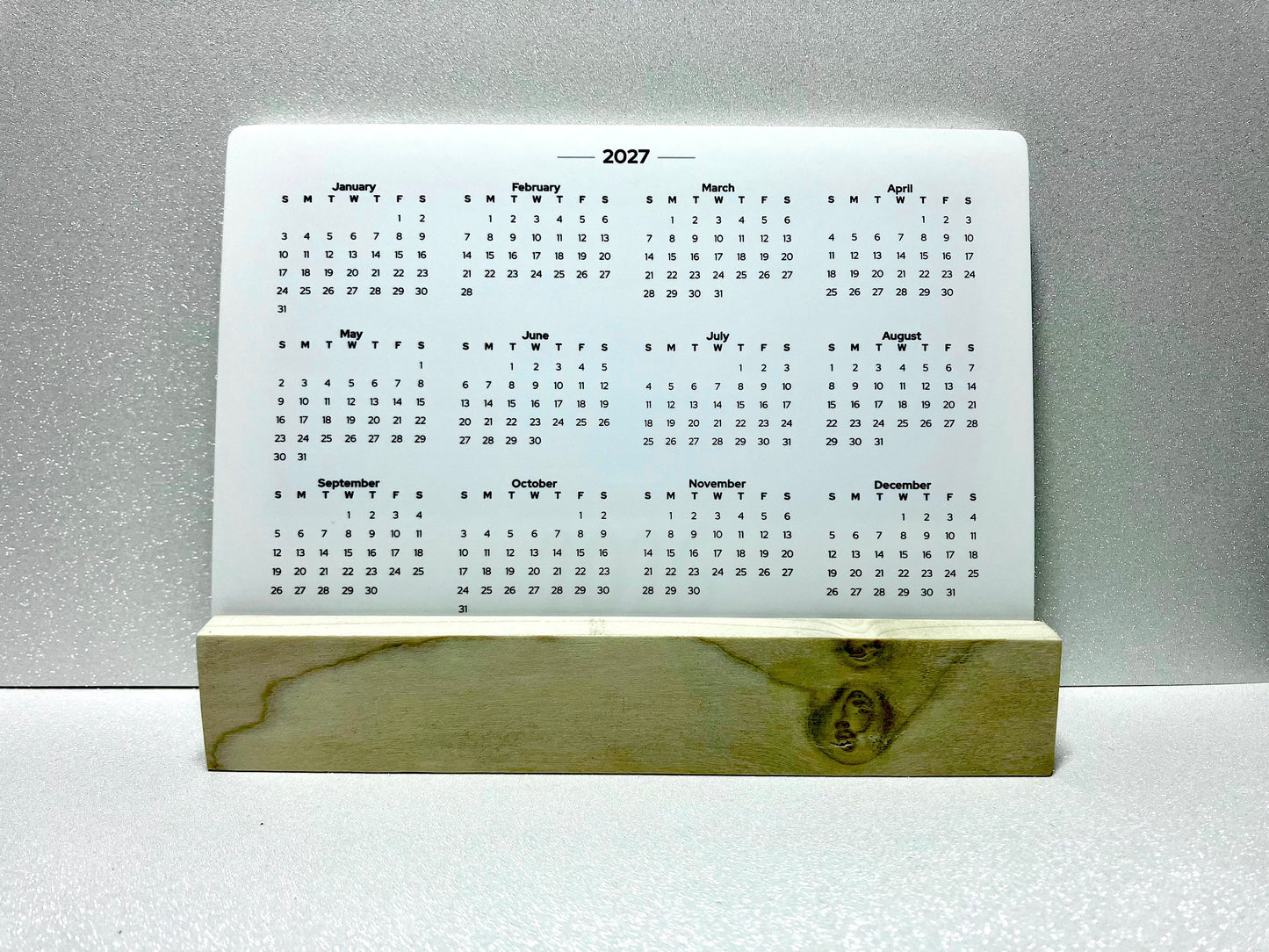 Custom Photo Desktop Calendar – 2026